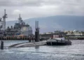 Submarino de ataque rápido USS Jefferson City se establece en Base Naval de Guam
