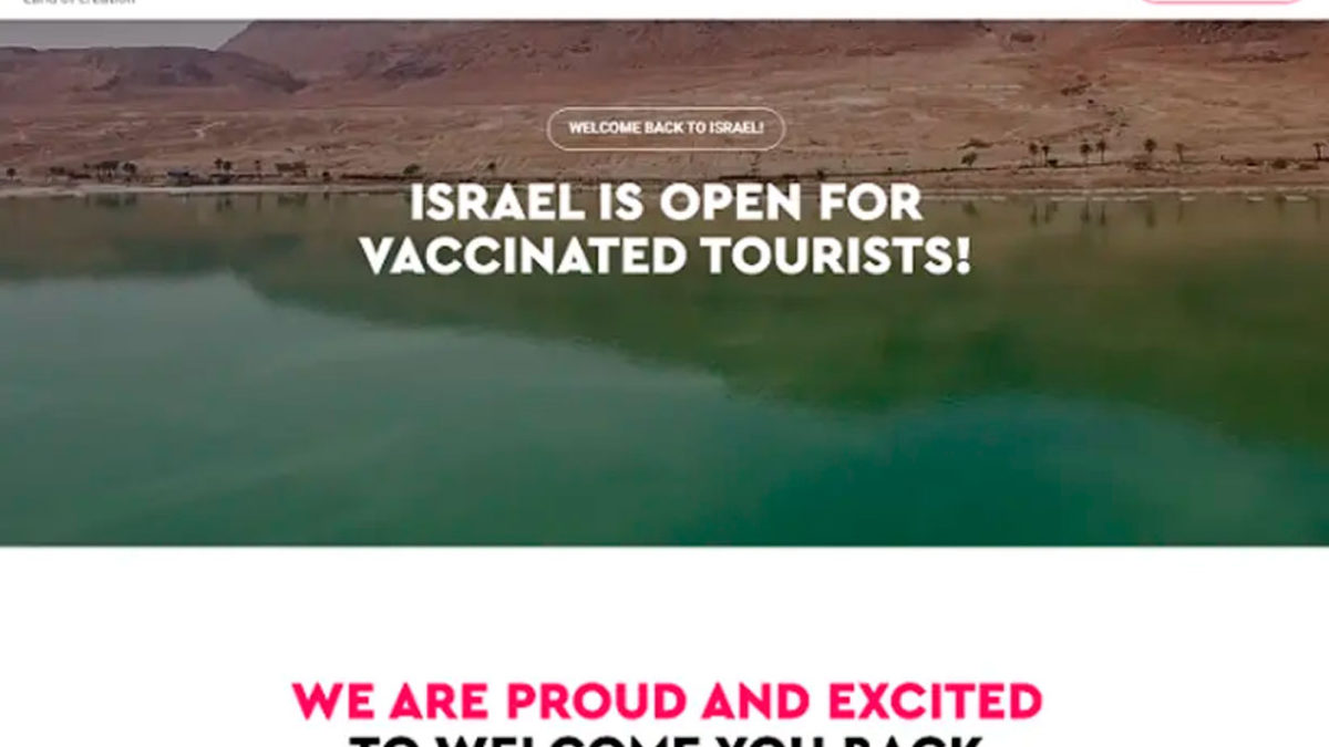Israel lanza una web para mantener a los turistas actualizados sobre las restricciones del COVID