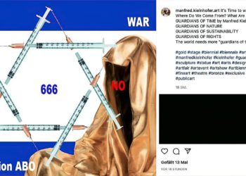 Artista austriaco criticado por publicar una estrella de David hecha con jeringuillas