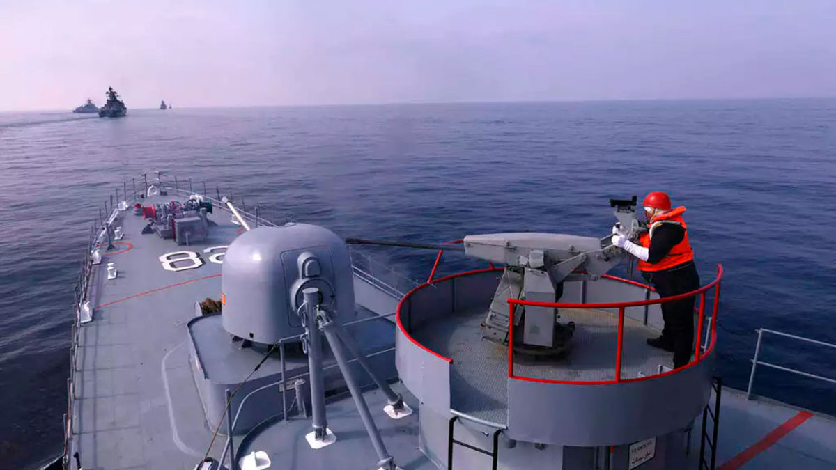 Irán, Rusia y China inician un simulacro naval para “reforzar la seguridad marítima”