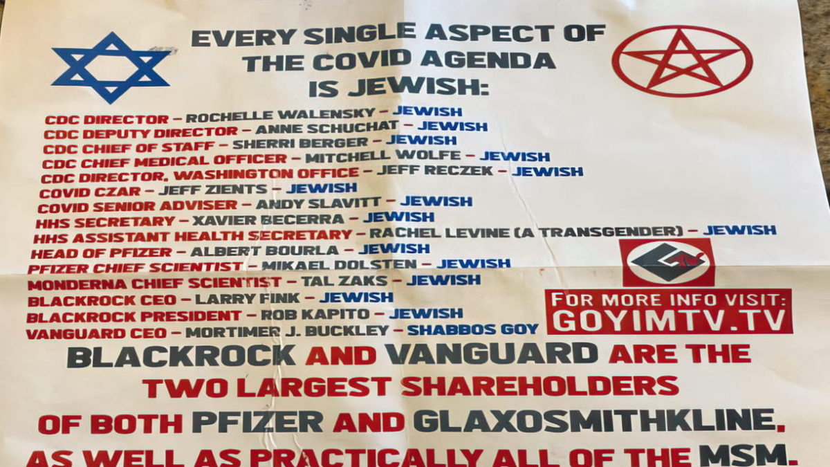 Volantes antisemitas distribuidos en Miami y Surfside, Florida