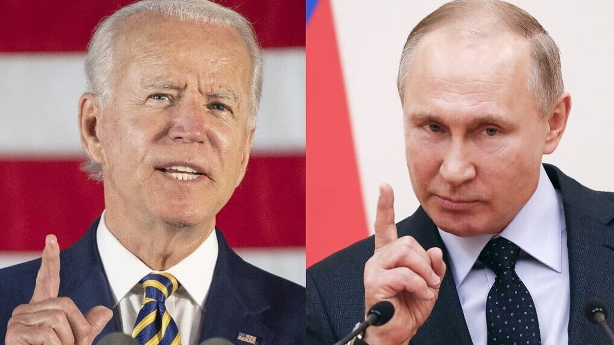 Esta combinación de fotos de archivo muestra a Joe Biden (I) y al presidente ruso Vladimir Putin. (Jim Watson y Grigory Dukor/Varias Fuentes/AFP)