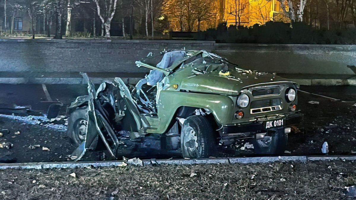 Un jeep explota en una región separatista de Ucrania