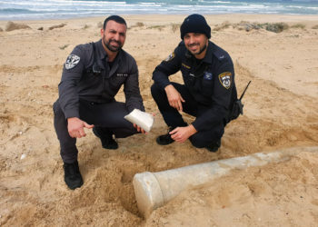 Policía encuentra un pilar de mármol de 1.500 años de antigüedad cerca de Ashdod