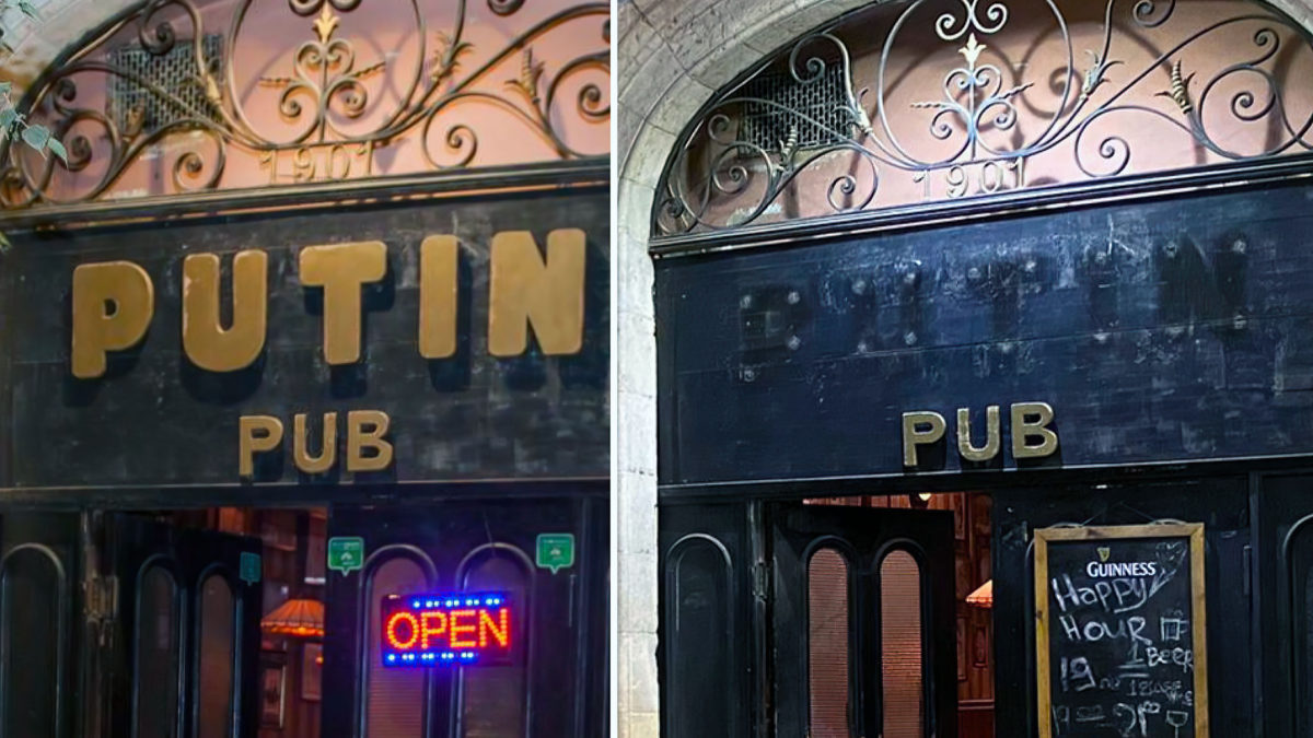 Popular bar de Jerusalén retira el nombre “Putin”: clientes proponen “Zelensky Pub”