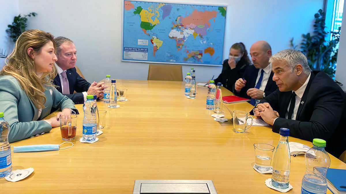 Se reúnen los ministros de Relaciones Exteriores de Israel y Ucrania