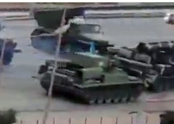 Se escuchan disparos cerca del centro de gobierno de Kiev