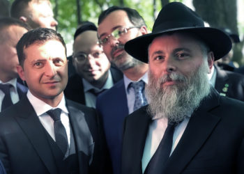 El rabino de Jabad de Kiev abre la sinagoga a personas que buscan refugio