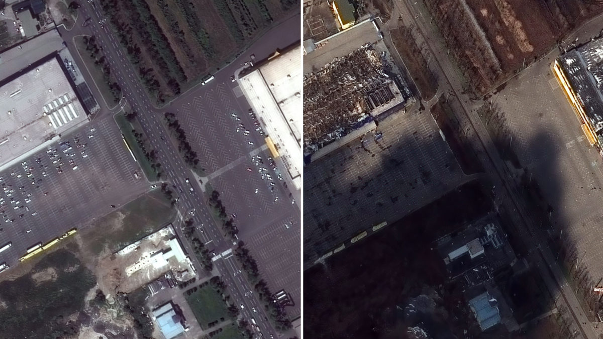 Imágenes por satélite muestran los daños por los ataques rusos a Mariupol