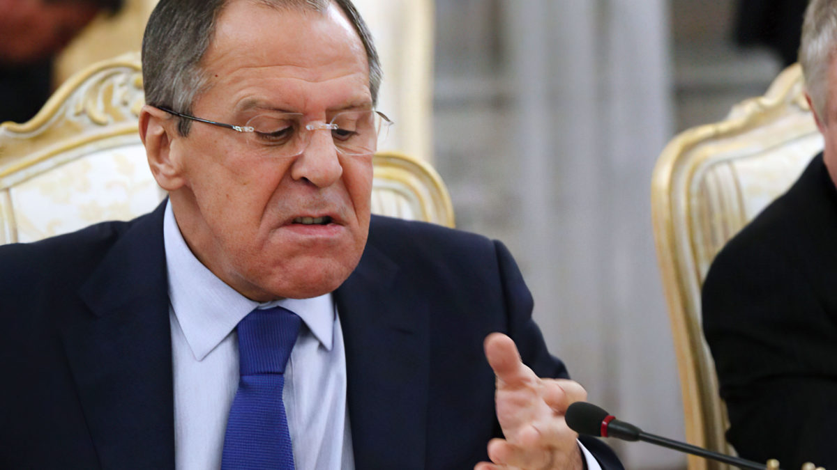 El desquiciado ministro de Asuntos Exteriores de Rusia calcula mal