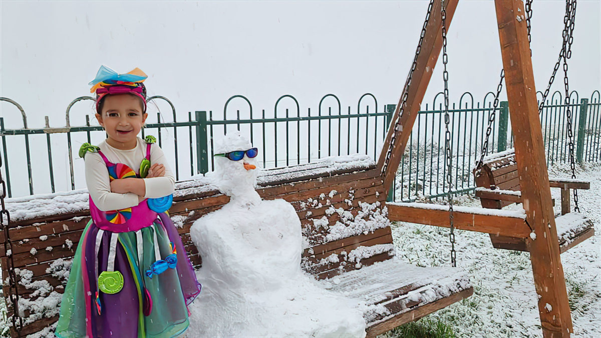 Nieve ligera en el norte, Jerusalén y Samaria