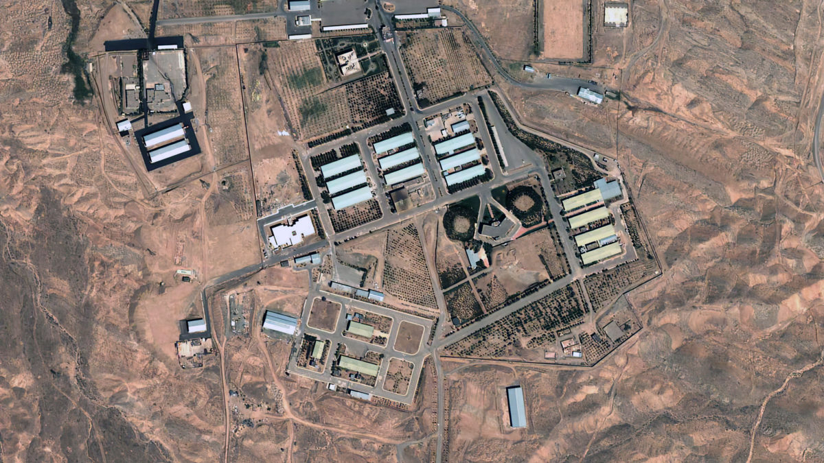 Imagen de satélite de las instalaciones de Parchin, abril de 2012 (AP/Institute for Science and International Security)