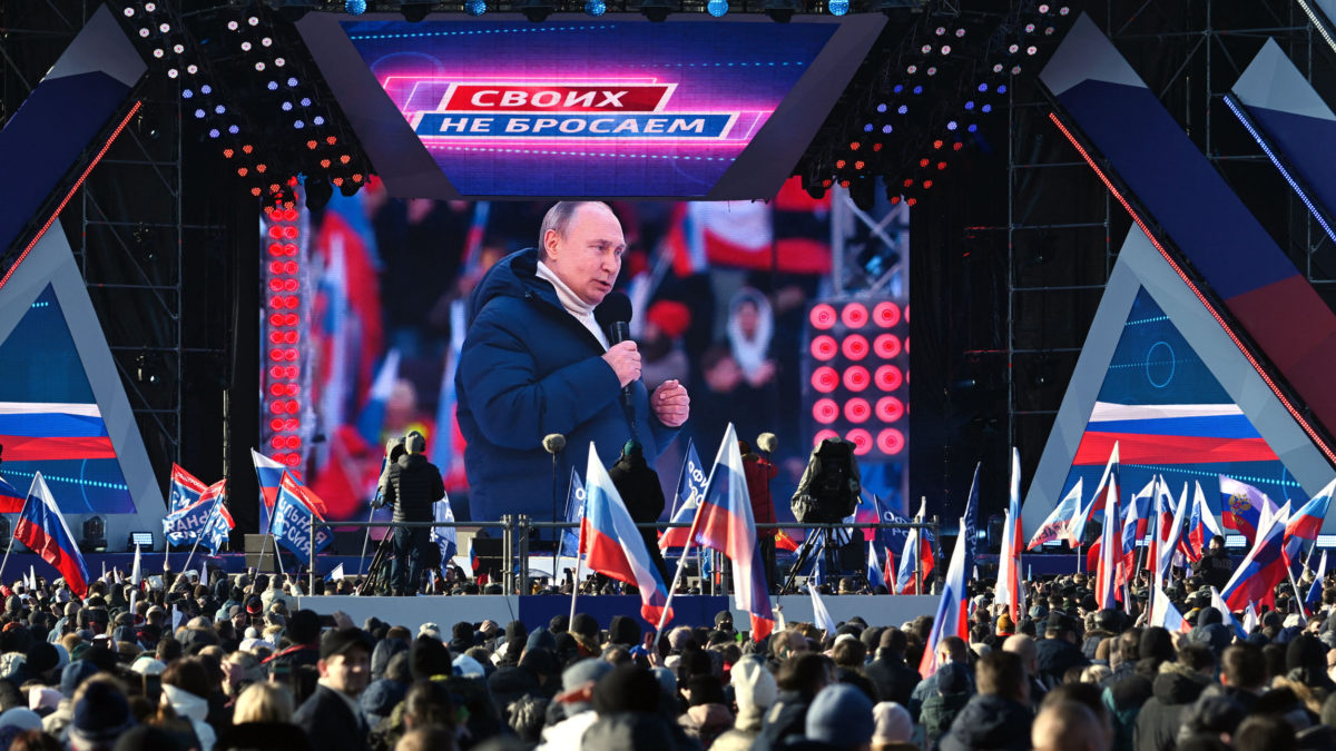 La televisión estatal rusa corta el discurso de Putin a mitad de frase