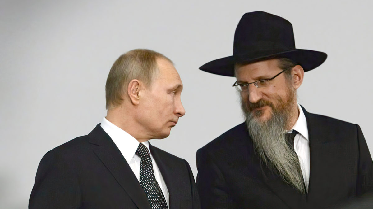 Rabino cercano a Putin insta a Rusia a poner fin a la guerra y se ofrece como mediador