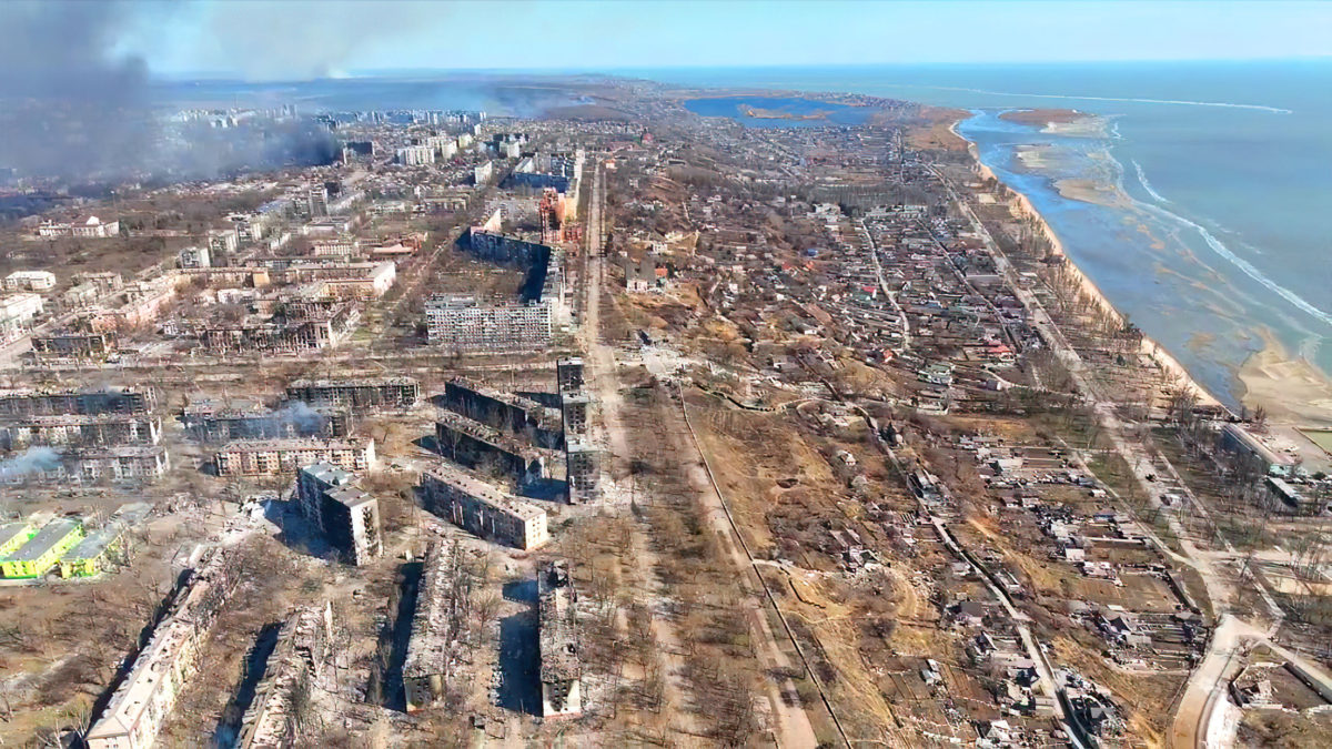 Vídeo de Mariupol grabado con un dron muestra una terrible devastación