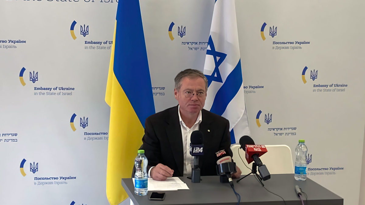 Enviado de Ucrania lamenta la negativa israelí a proporcionar ayuda militar
