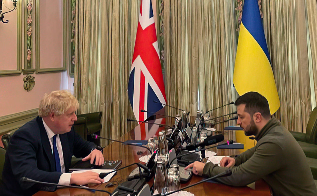 Boris Johnson en Kiev para una “muestra de solidaridad” con Ucrania