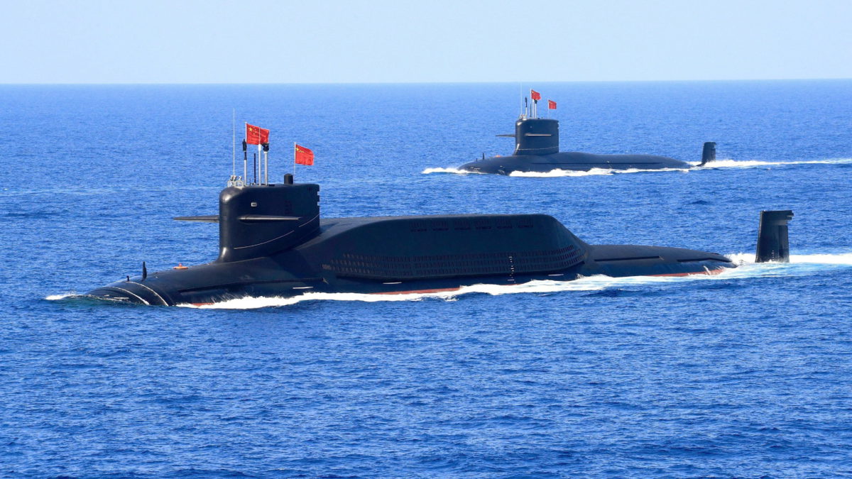Imagen de archivo: Submarino de misiles balísticos de propulsión nuclear chino de la clase Jin del tipo 094A.