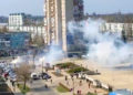 Ucrania acusa a las fuerzas rusas de disparar contra manifestantes en la ciudad de Enerhodar