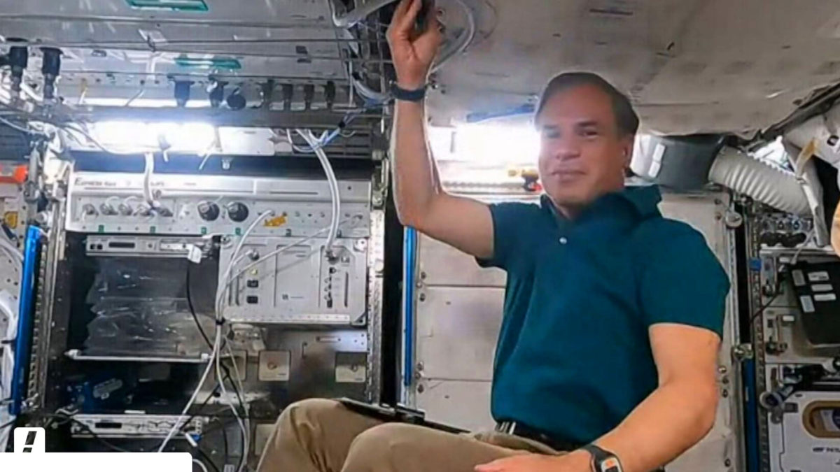 Astronauta israelí Eytan Stibbe dice que se está aclimatando a la ISS