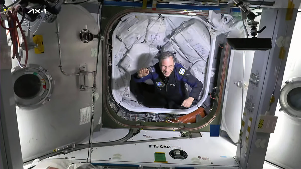 El astronauta israelí Stibbe llega a la Estación Espacial Internacional