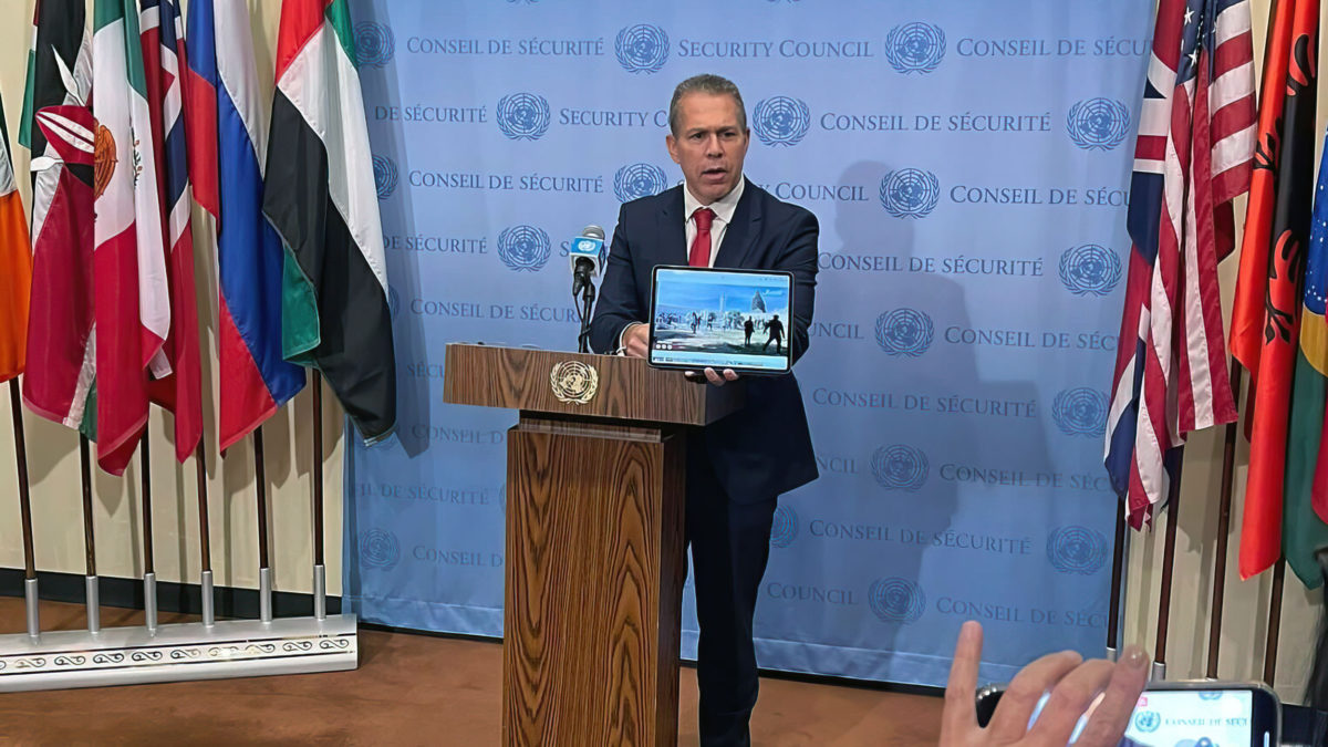 Enviado israelí a la ONU rechaza llamamientos a la “calma de ambas partes”