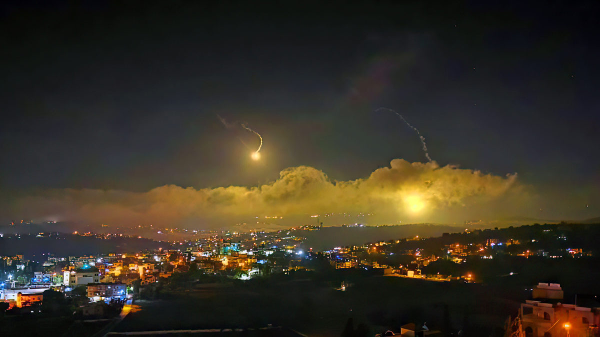 Lanzamiento de cohetes desde el Líbano al norte de Israel