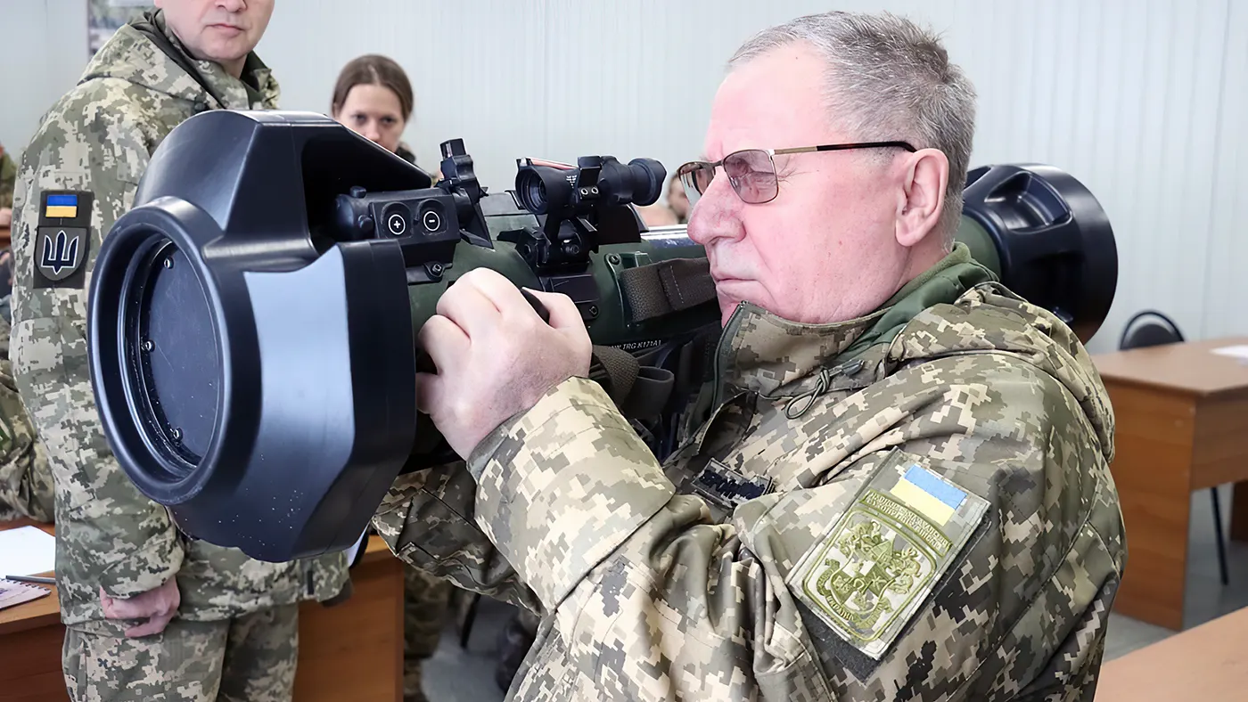 Misil antitanque NLAW en Ucrania. Crédito de la imagen: Militares ucranianos.