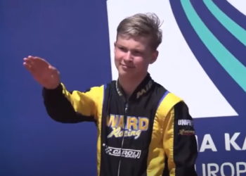 Despiden a un adolescente ruso corredor de karts por saludo nazi