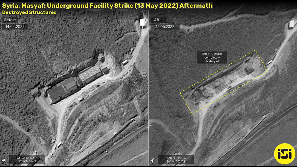 Imágenes de satélite muestran la devastación del sitio sirio atacado por Israel