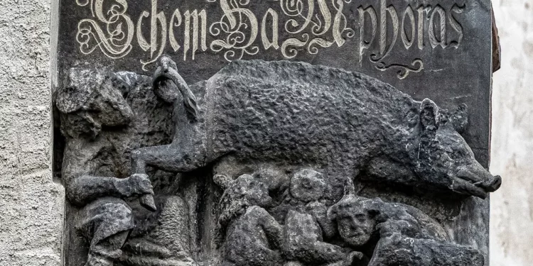 Preservación de escultura medieval antisemita en Alemania