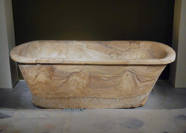El rey Herodes el Grande se bañaba en bañeras de calcita-alabastro de fabricación local