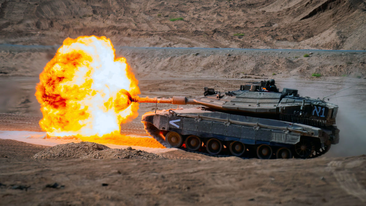 El tanque israelí Merkava tiene una gran potencia de fuego
