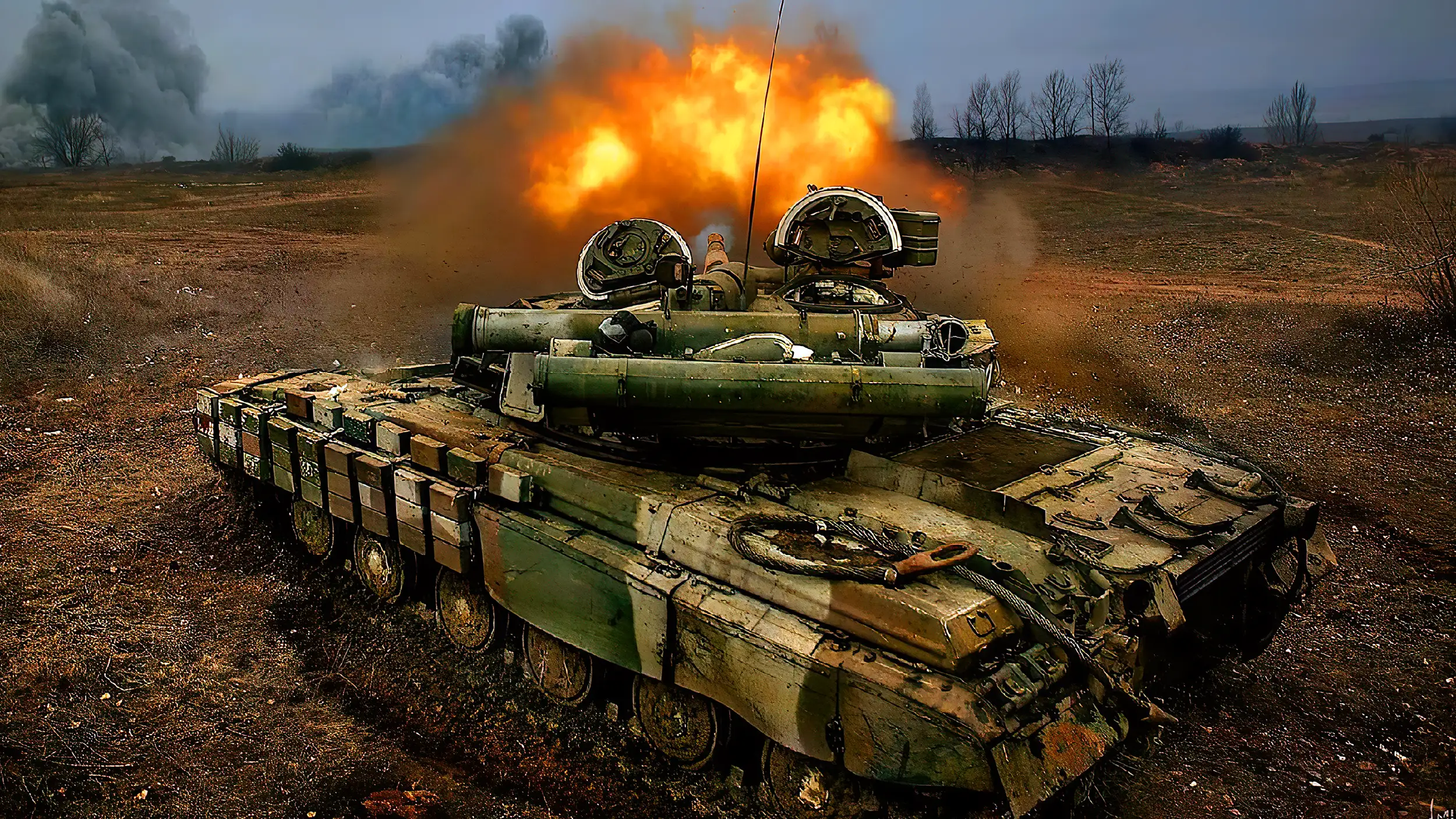 Tanques del Ejército de Ucrania en combate. Crédito de la imagen: Creative Commons