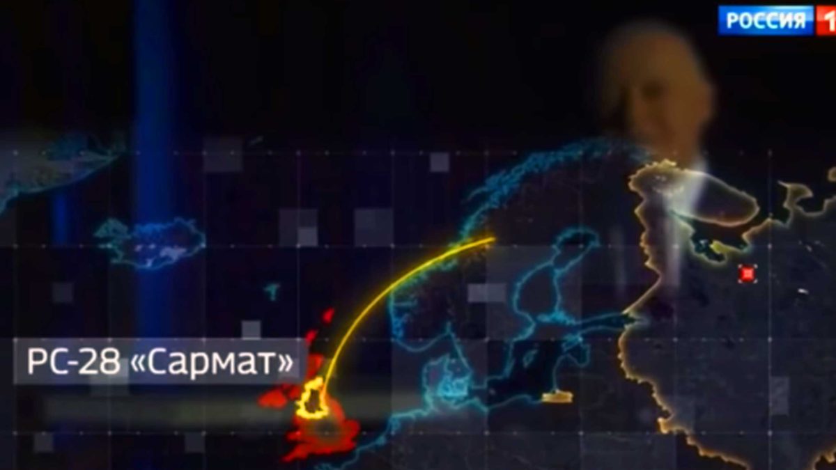 Televisión estatal rusa amenazan al Reino Unido con un “tsunami nuclear”