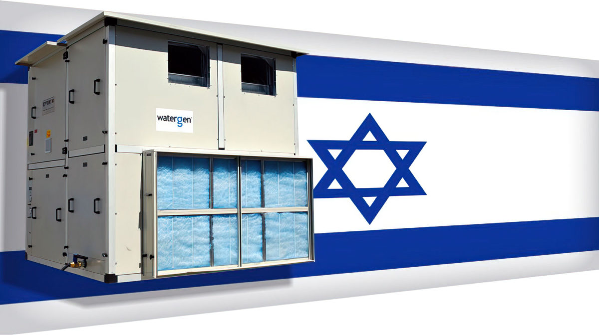 La empresa israelí Watergen suministra agua a los necesitados en Siria