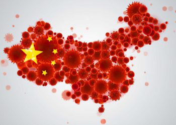 Mapa de China conformado por cepas del virus fugado de Wuhan: Sars-Cov-2.