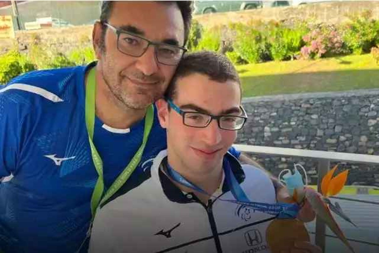 Israeli Ami Dadoun won a gold medal at the Paraswimming Championships