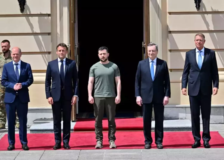 Zelensky se reúne con los líderes de Francia, Alemania e Italia