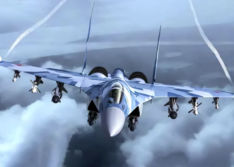 El caza ruso Su-35S se pone en “modo bestia” total