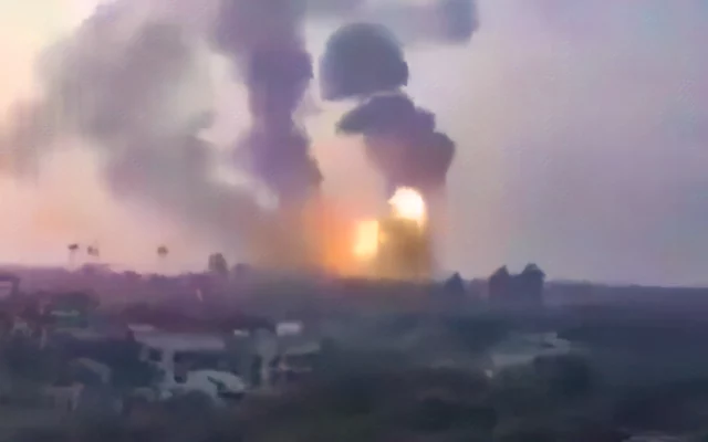 La Fuerza Aérea de Israel responde con ataques contra Hamás en Gaza