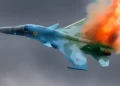 Un caza ruso Su-34 es “derribado” con un rifle por un ucraniano