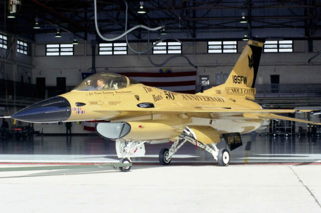 La Fuerza Aérea de EE.UU. tiene ahora un F-16 dorado