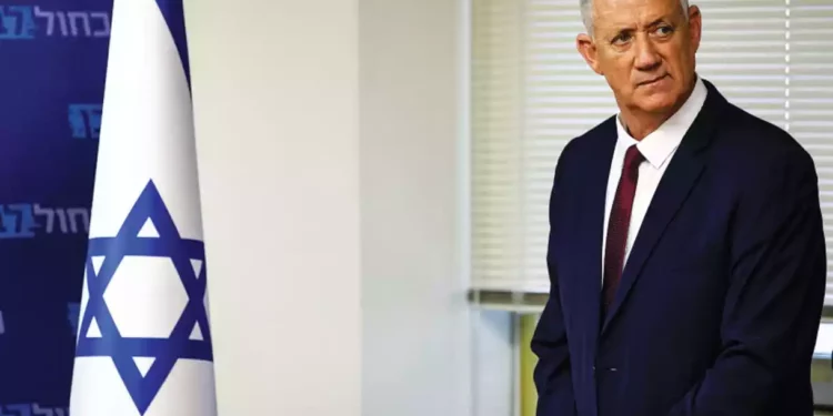 Benny Gantz planea convertirse en el próximo primer ministro de Israel