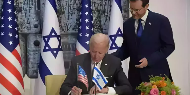 Biden se reúne con su homólogo israelí para recibir la máxima distinción del país