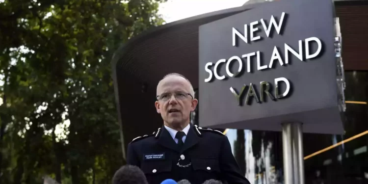 Reino Unido nombra a un experto antiterrorista como nuevo jefe de la Policía de Londres