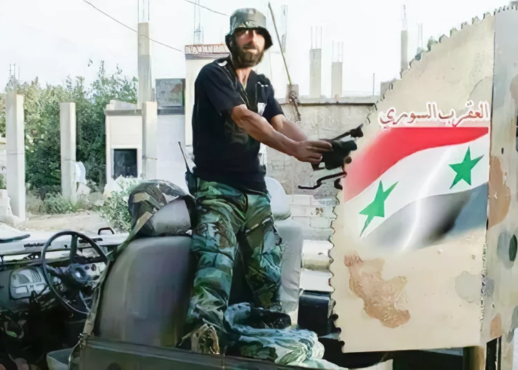 Farid Fuad Mustafa, 46, a Syrian soldier reportedly killed in an Israeli drone strike in the town of Hader, near the border with the Golan Heights, July 6, 2022. (Social media)