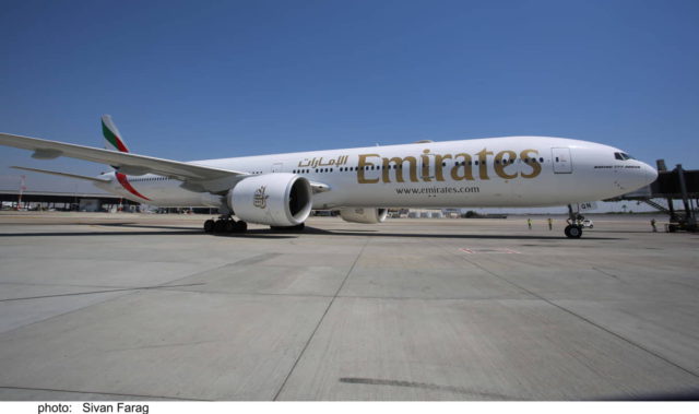 Emirates añadirá un segundo vuelo diario en la ruta Tel Aviv-Dubái
