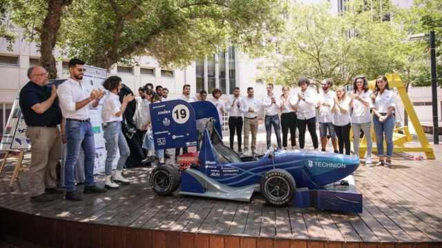 Technion presenta su primer coche eléctrico autónomo para competiciones automovilísticas