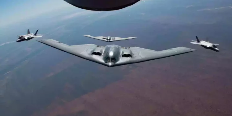 El 20% de los bombarderos B-2 de la USAF están desplegados en el extranjero